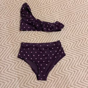 EBERJEY kids high-wasted bikini size 12 girls